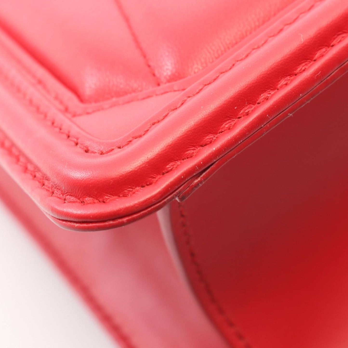 Bvlgari Handbag Serpenti Diamond Blast 2-Way Red Leather Chain — view 8