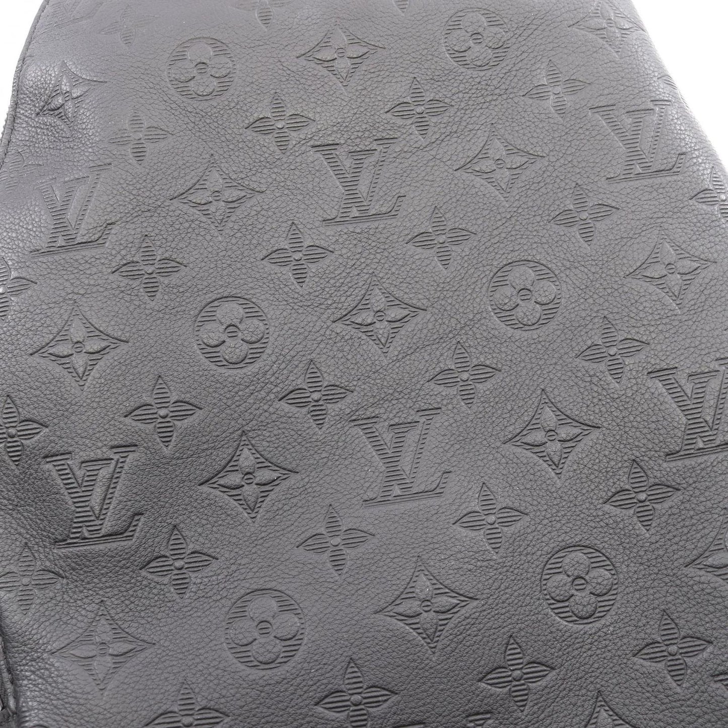Louis Vuitton Waist Bag Duo Monogram Shadow Noir Leather — view 8