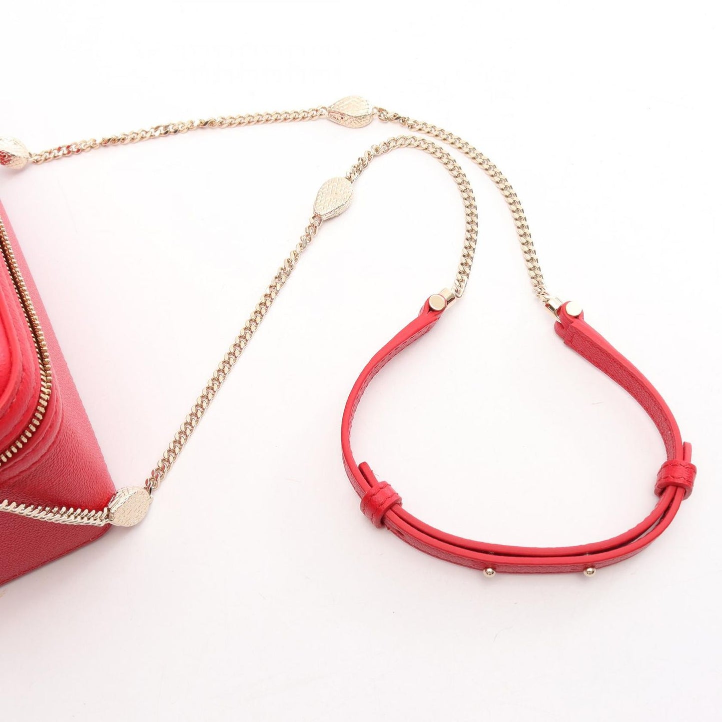 Bvlgari Handbag Serpenti Box 2-Way Red Leather Forever — view 7