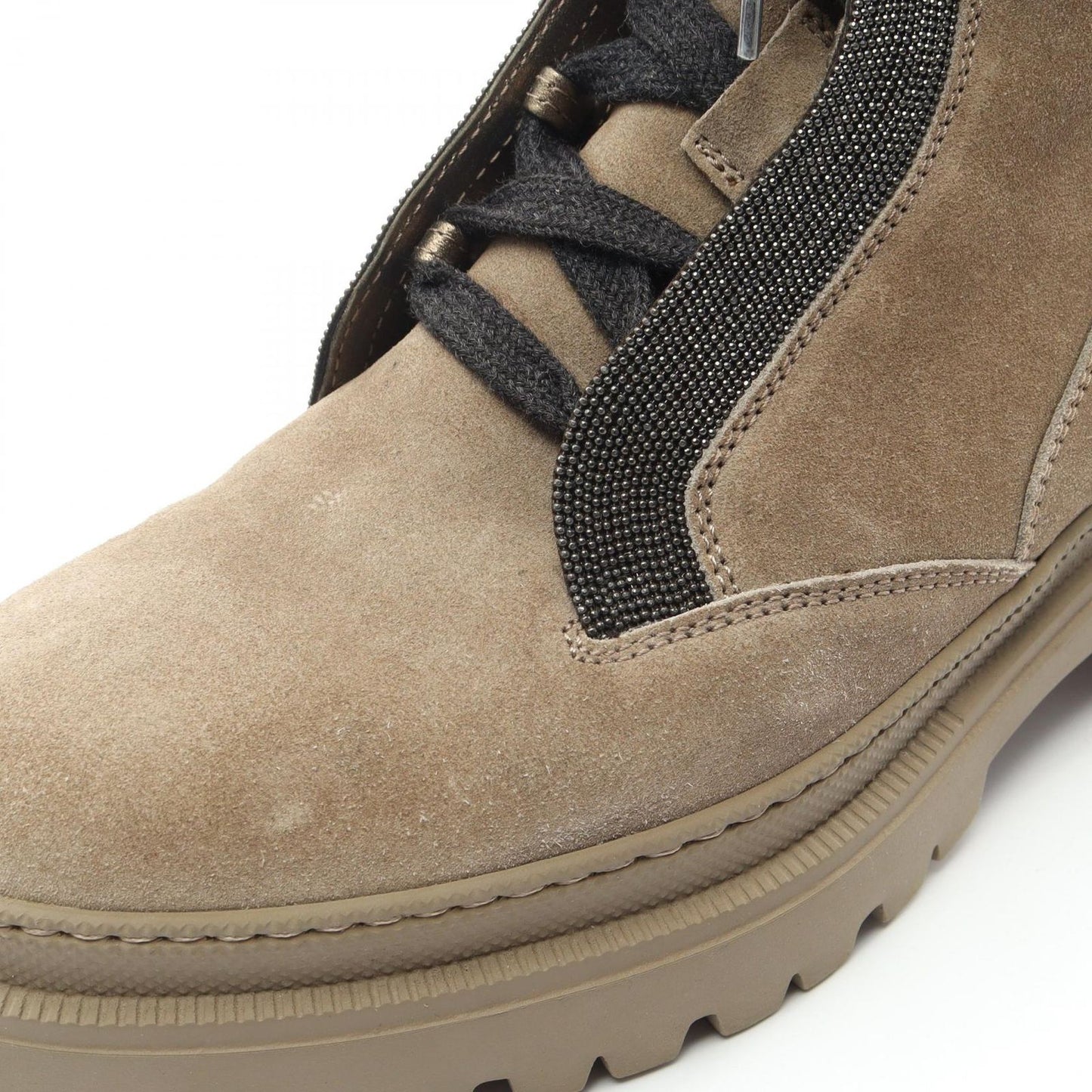 Brunello Cucinelli Boots Side Zip Suede Shoes — view 8