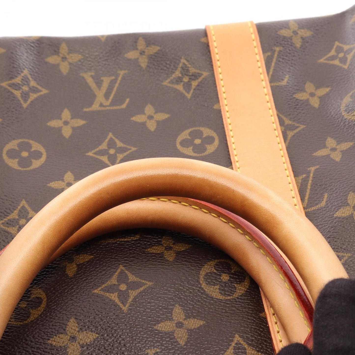 Louis Vuitton Boston Bag Keepall Bandouliere 55 Monogram Leather — view 8