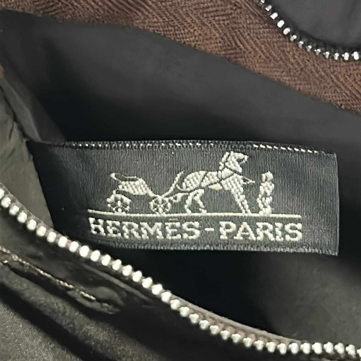 Hermes Handbag Acapulco PM Dark Brown Leather — view 8