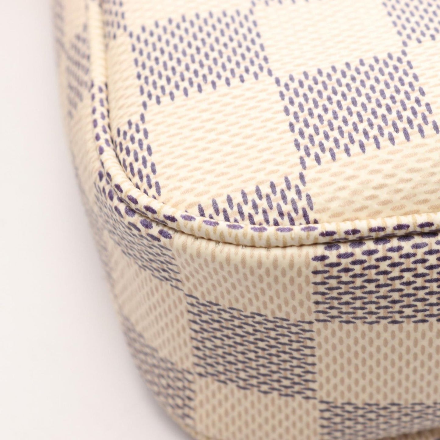 Louis Vuitton Handbag Pochette Soir Damier Azur Leather — view 8