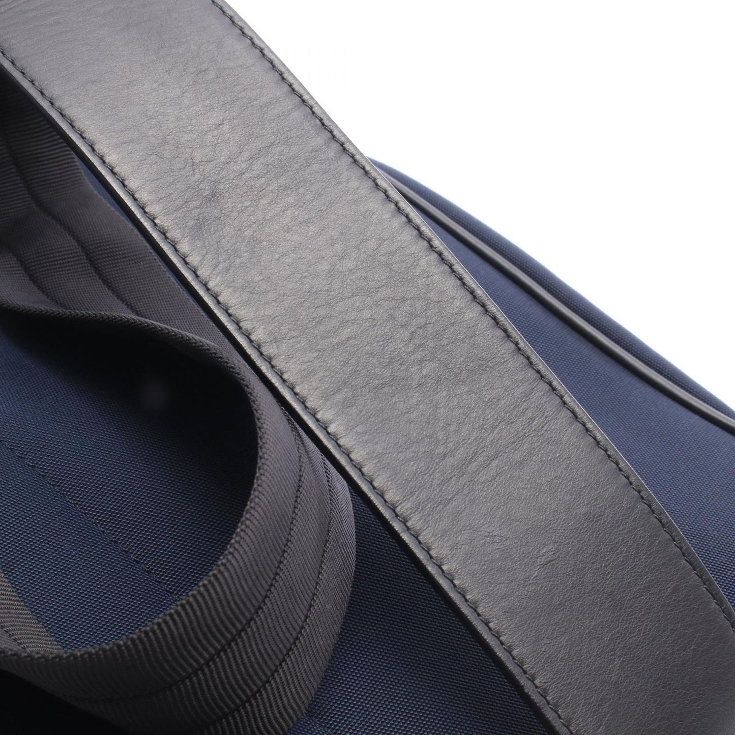 Bottega Veneta Waist Bag Intrecciato Navy Black Nylon Leather — view 7