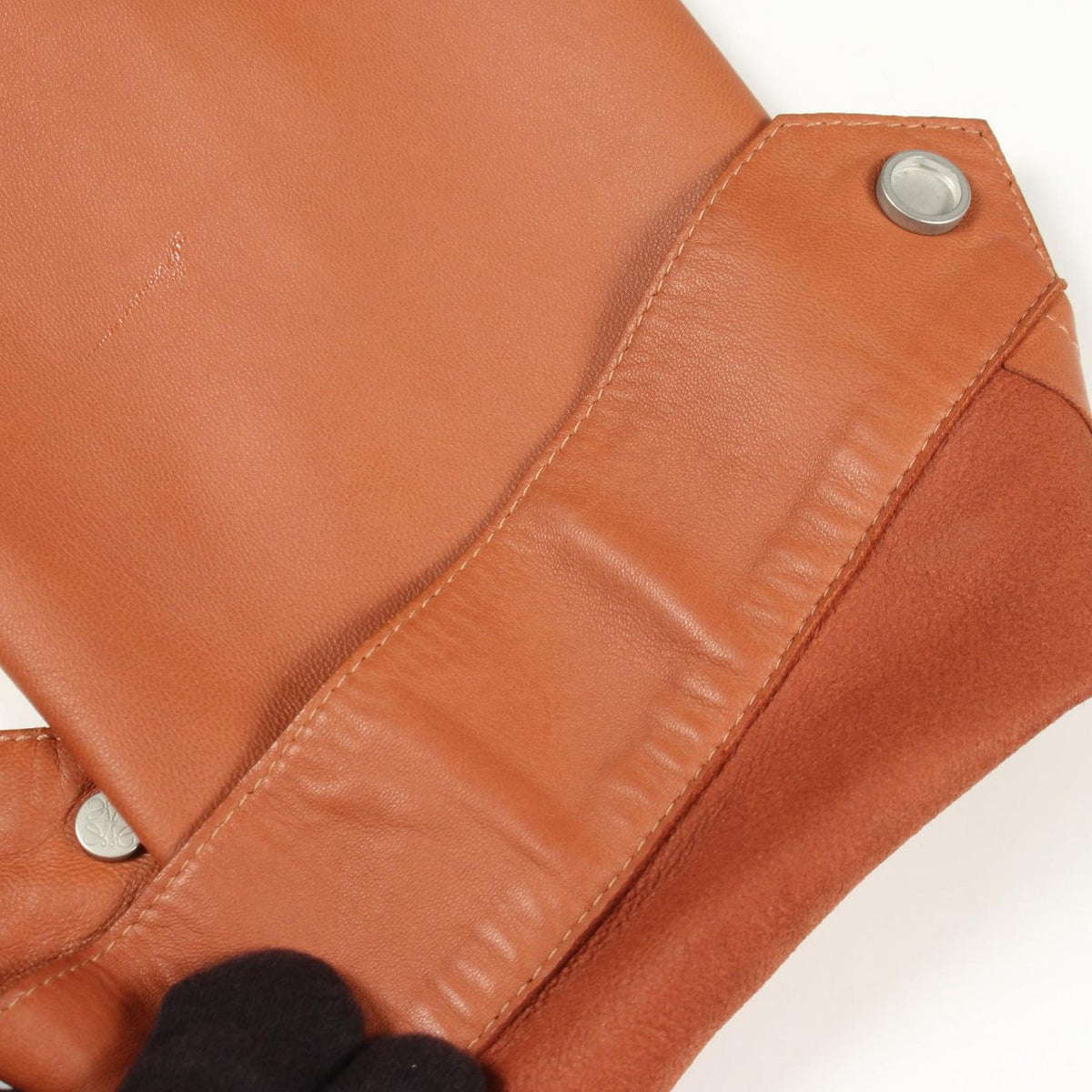 Loewe Leather Jacket Brown — view 8