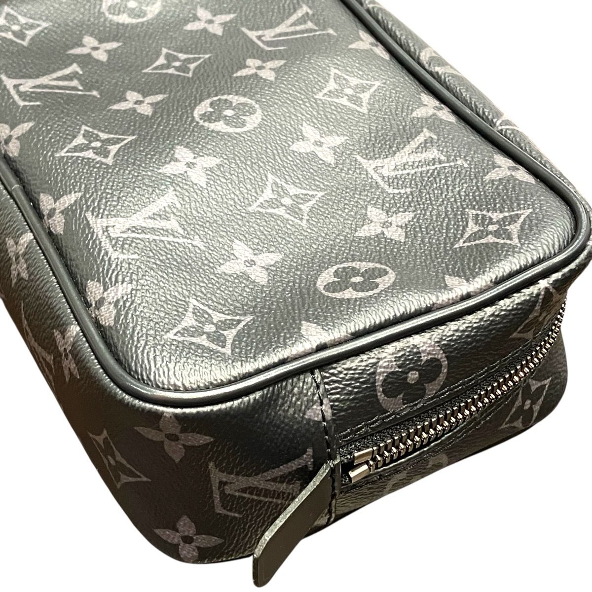 Louis Vuitton Trousse PM Monogram Eclipse Pochette Canvas Handbag — view 8