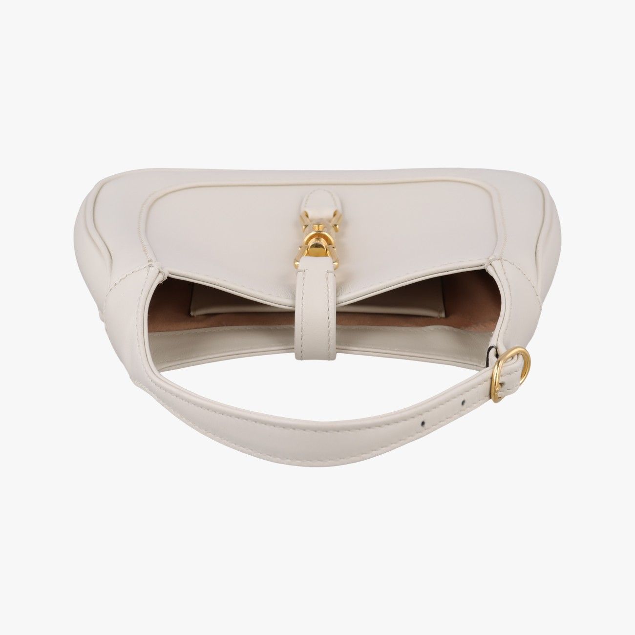 Gucci Jackie White Leather Shoulder Bag — view 8