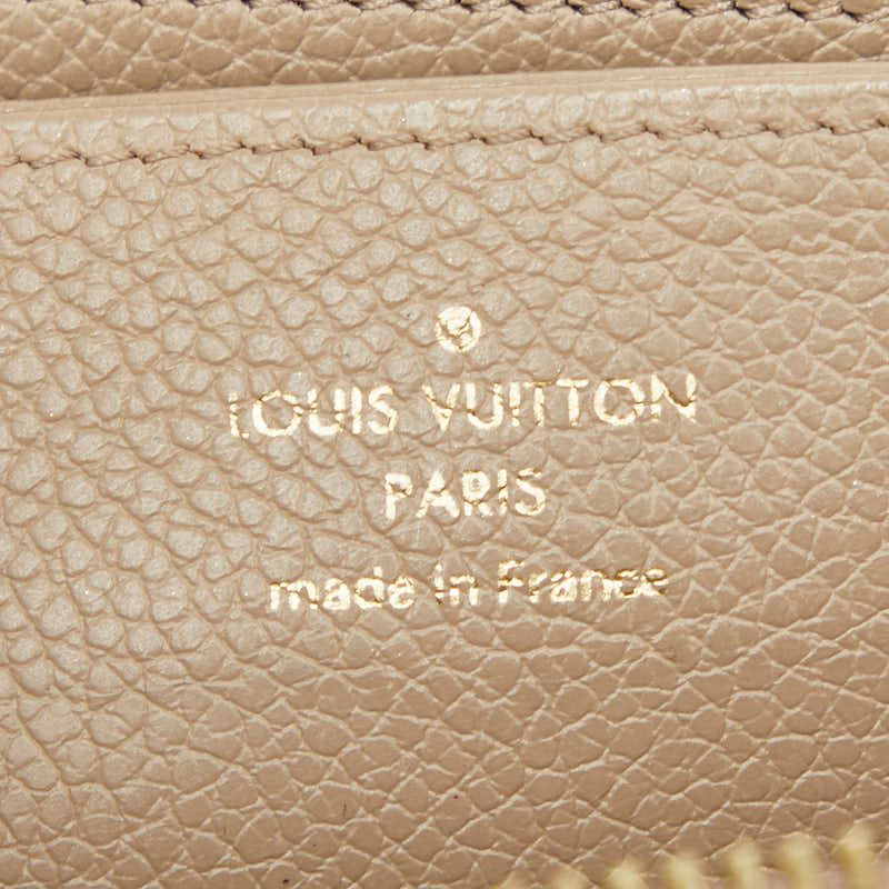 Louis Vuitton Monogram Empreinte Zippy Wallet Zip Around Bicolor Tourterelle — view 8