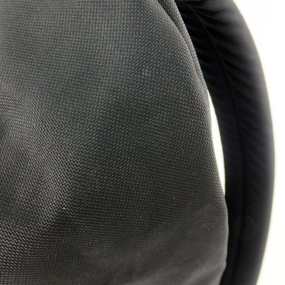 Celine Backpack Nylon Canvas Black Silver Metal Charm — view 8