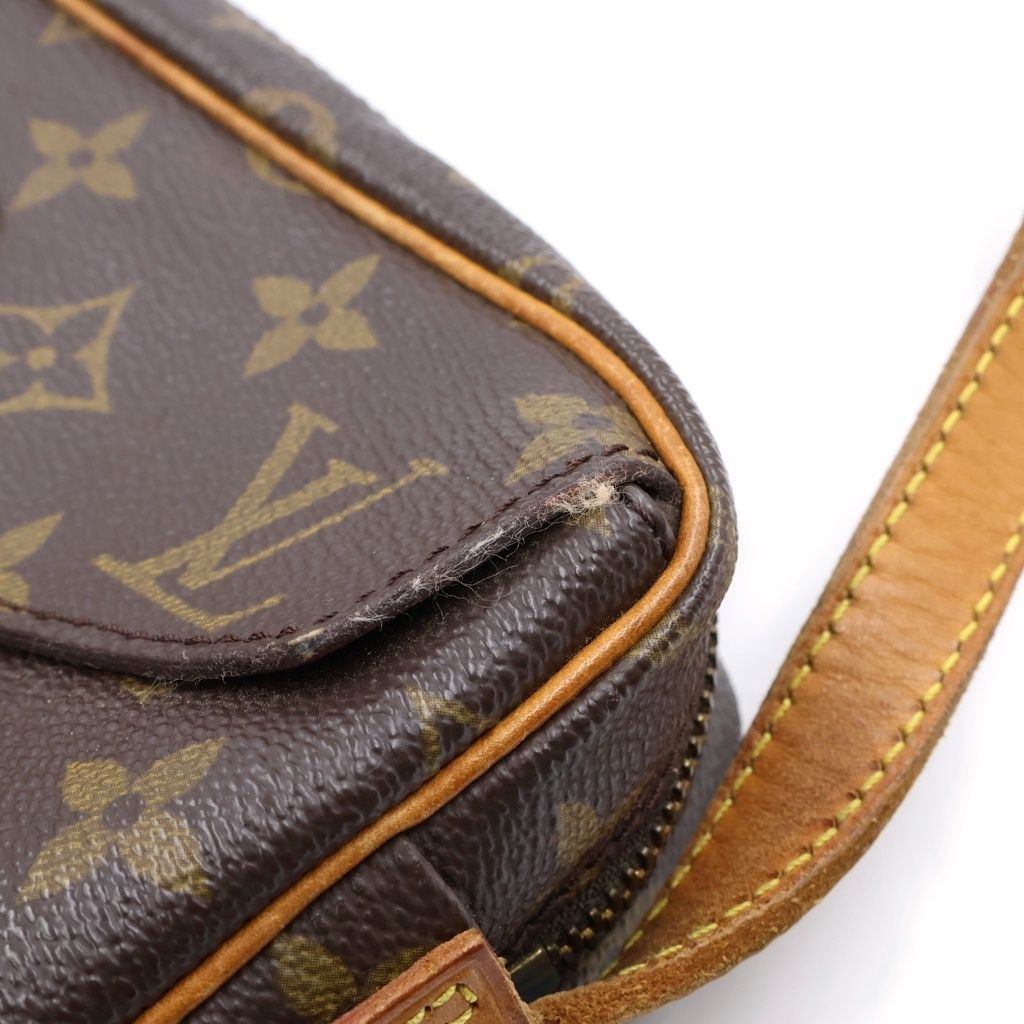 Louis Vuitton Monogram Jeune Fille Leather Shoulder Bag Brown — view 8