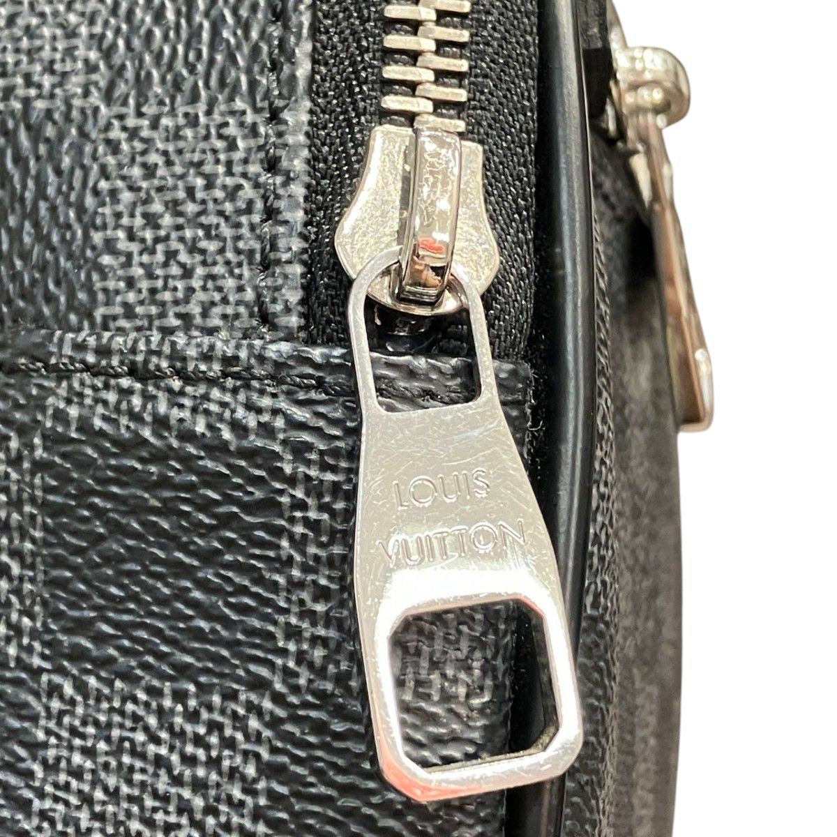 Louis Vuitton Damier Graphite Ambler Belt Bag Canvas Leather — view 8