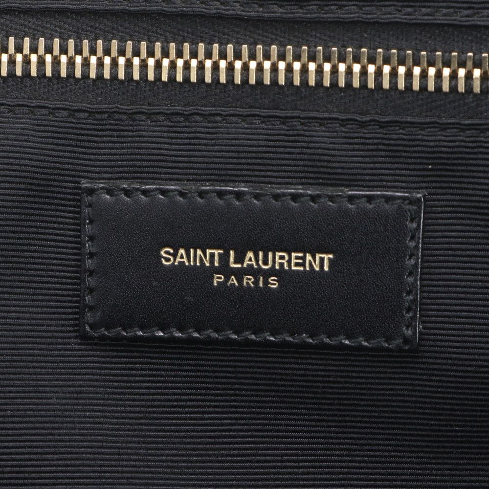 Saint Laurent Paris YSL Monogram All Over Pattern Leather Business Document — view 8