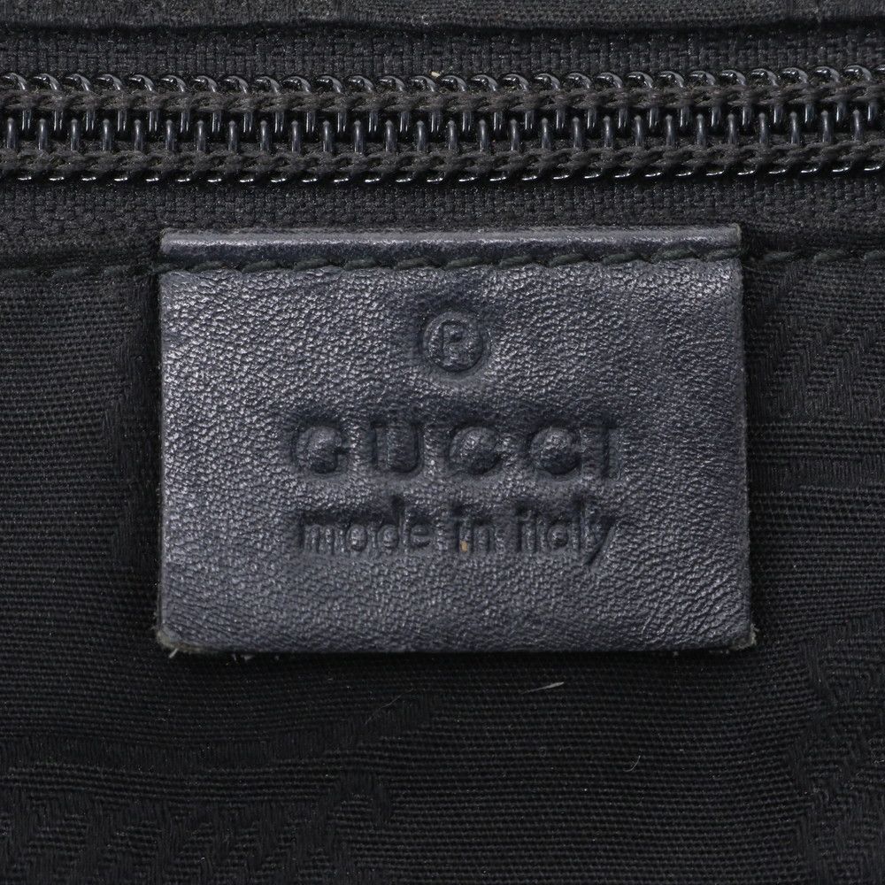 Gucci GG Supreme Leather Business Document Briefcase Tote Bag Navy — view 8