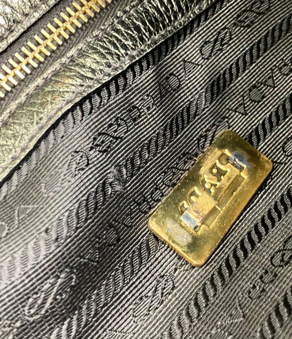 Prada Tote Bag Leather Gold — view 8