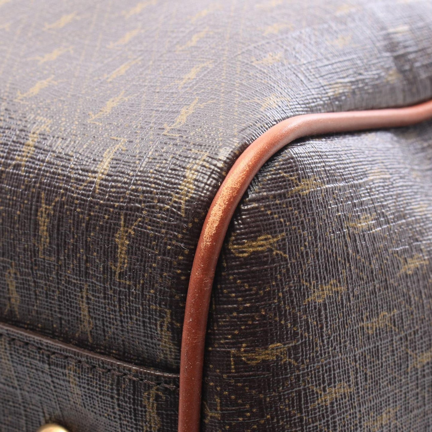 Saint Laurent Paris Boston Bag le Monogram Duffle 2-Way Dark Brown Canvas — view 6