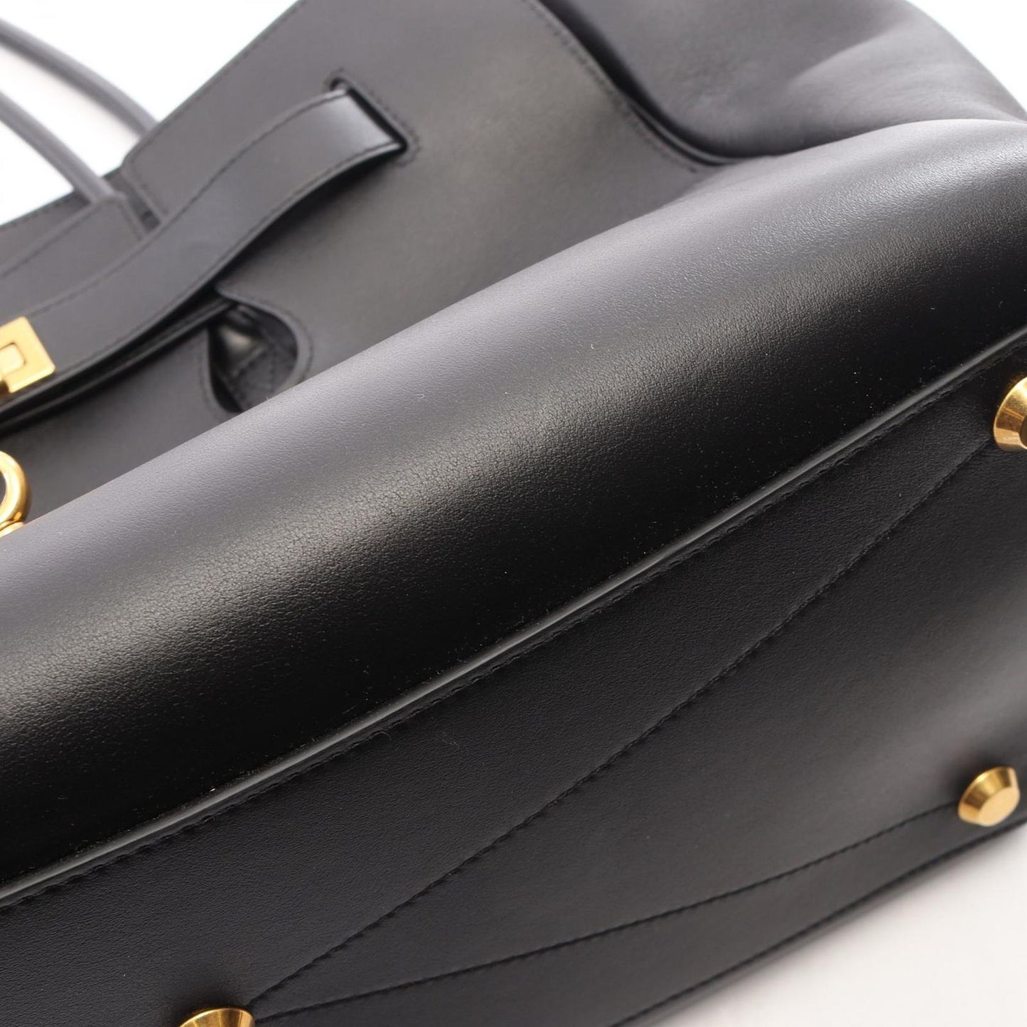 Balenciaga Tote Bag Bel Air Carryall Black Leather — view 8