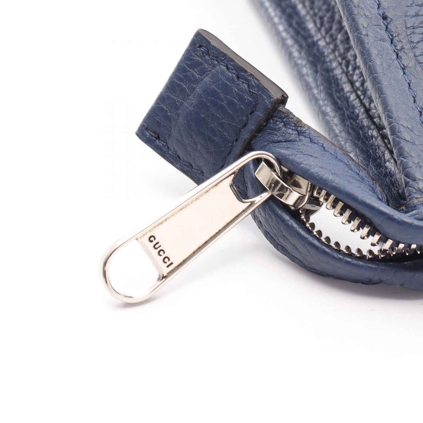 Gucci Clutch Jumbo GG Pouch Navy Leather — view 5