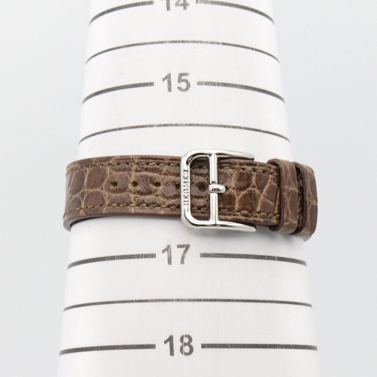 Hermes Watch White Shell Stainless Steel Diamond — view 8