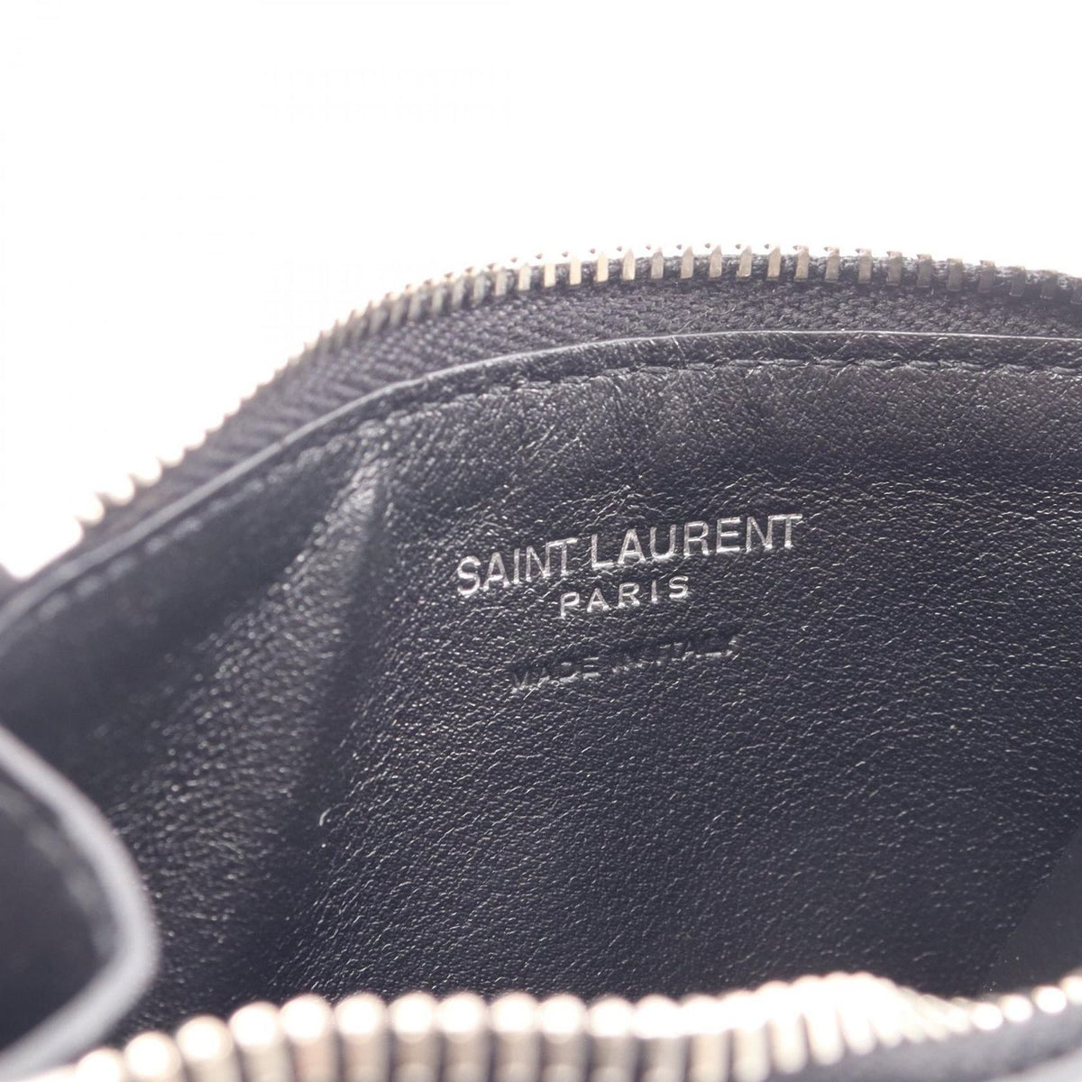 Saint Laurent Paris Coin Purse Leather Card Case — view 4