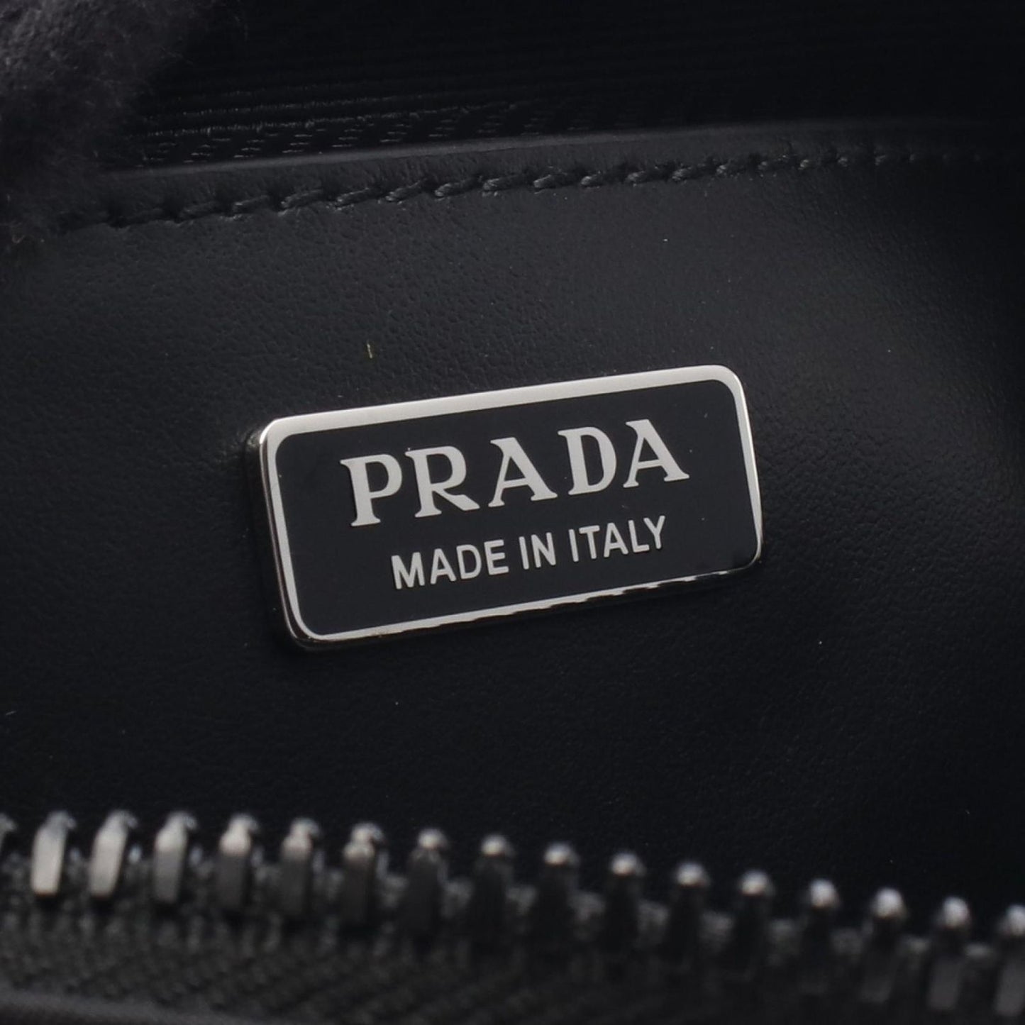 Prada Shoulder Bag Tessuto Nylon Saffiano Leather — view 4
