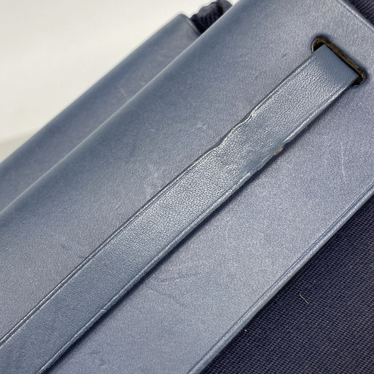 Hermes Tote Bag Herbag Cabas Toile Ash Navy Silver — view 8