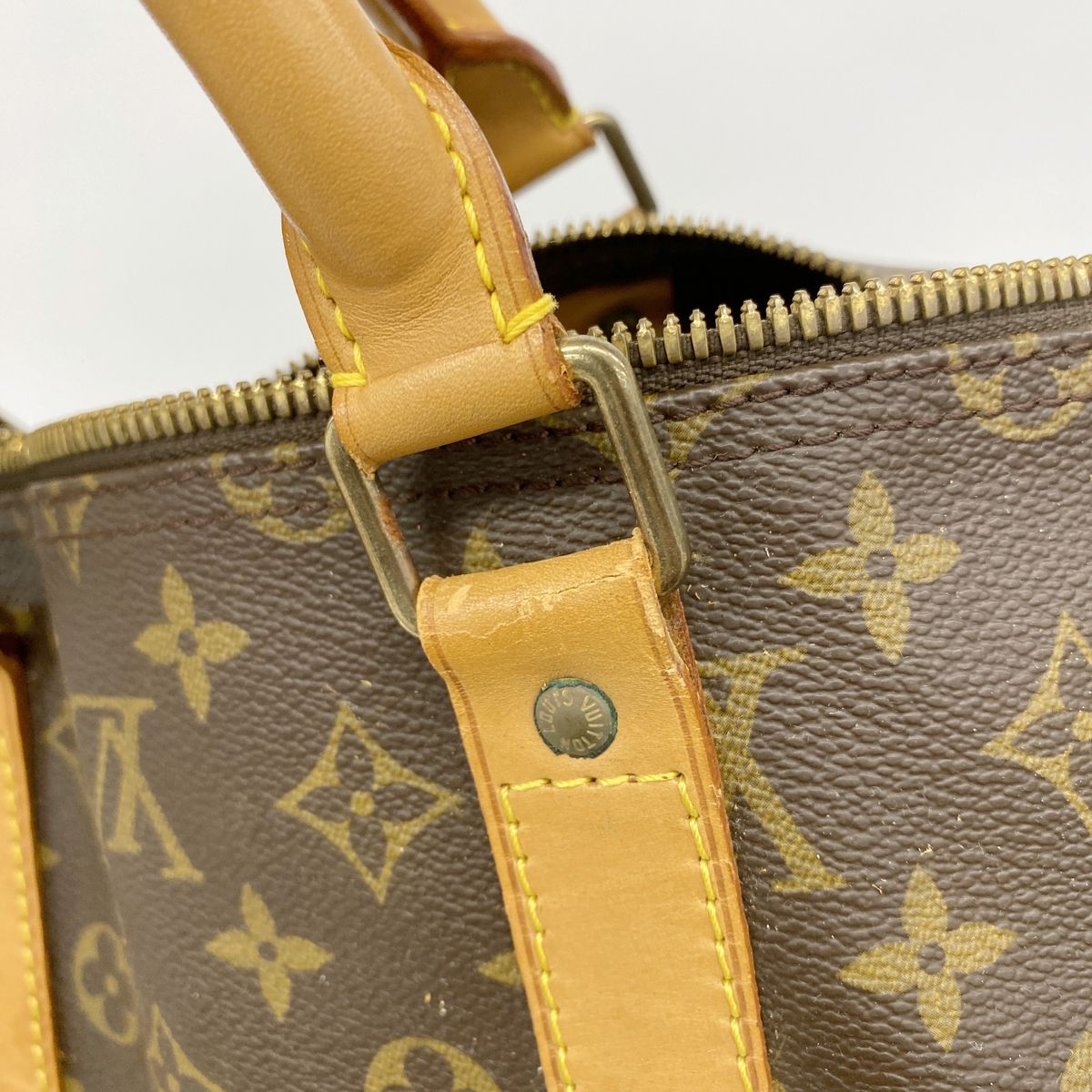 Louis Vuitton Boston Bag Monogram Keepall Bandouliere 55 Brown — view 8