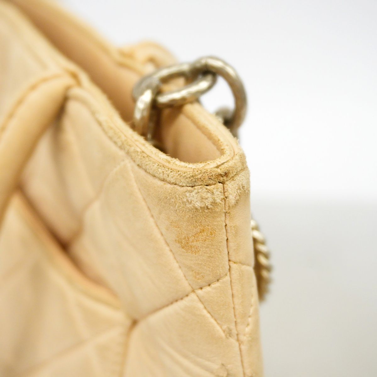 Chanel Tote Bag Reissue Lambskin Beige Silver — view 8