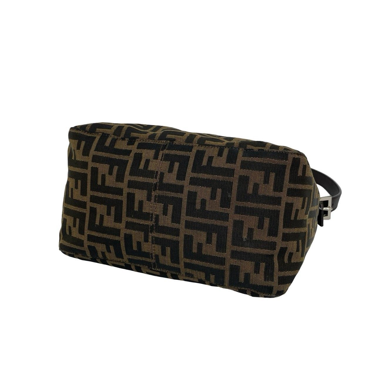 Fendi Vintage Zucca FF Pattern Canvas Leather Shoulder Bag Brown — view 8