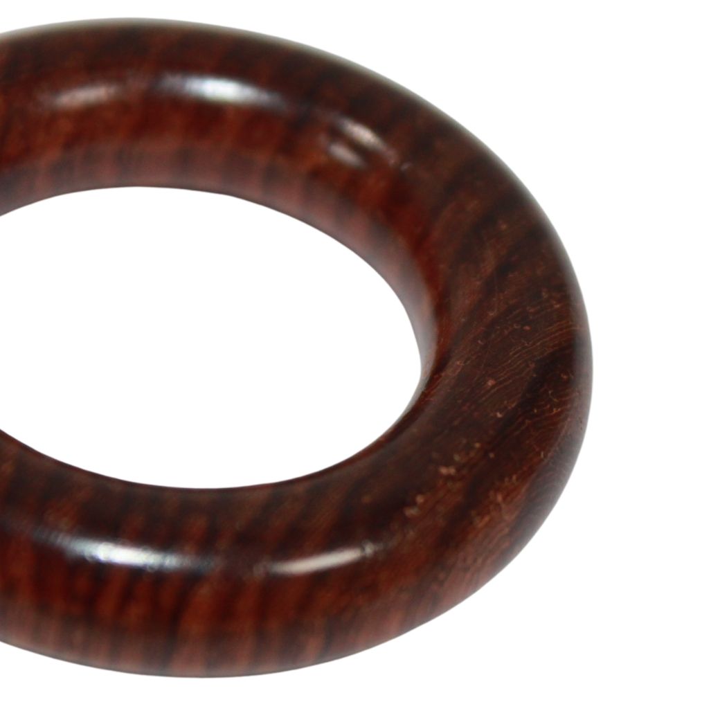 Hermes Star Charm Brown Scarf Ring Gold — view 8