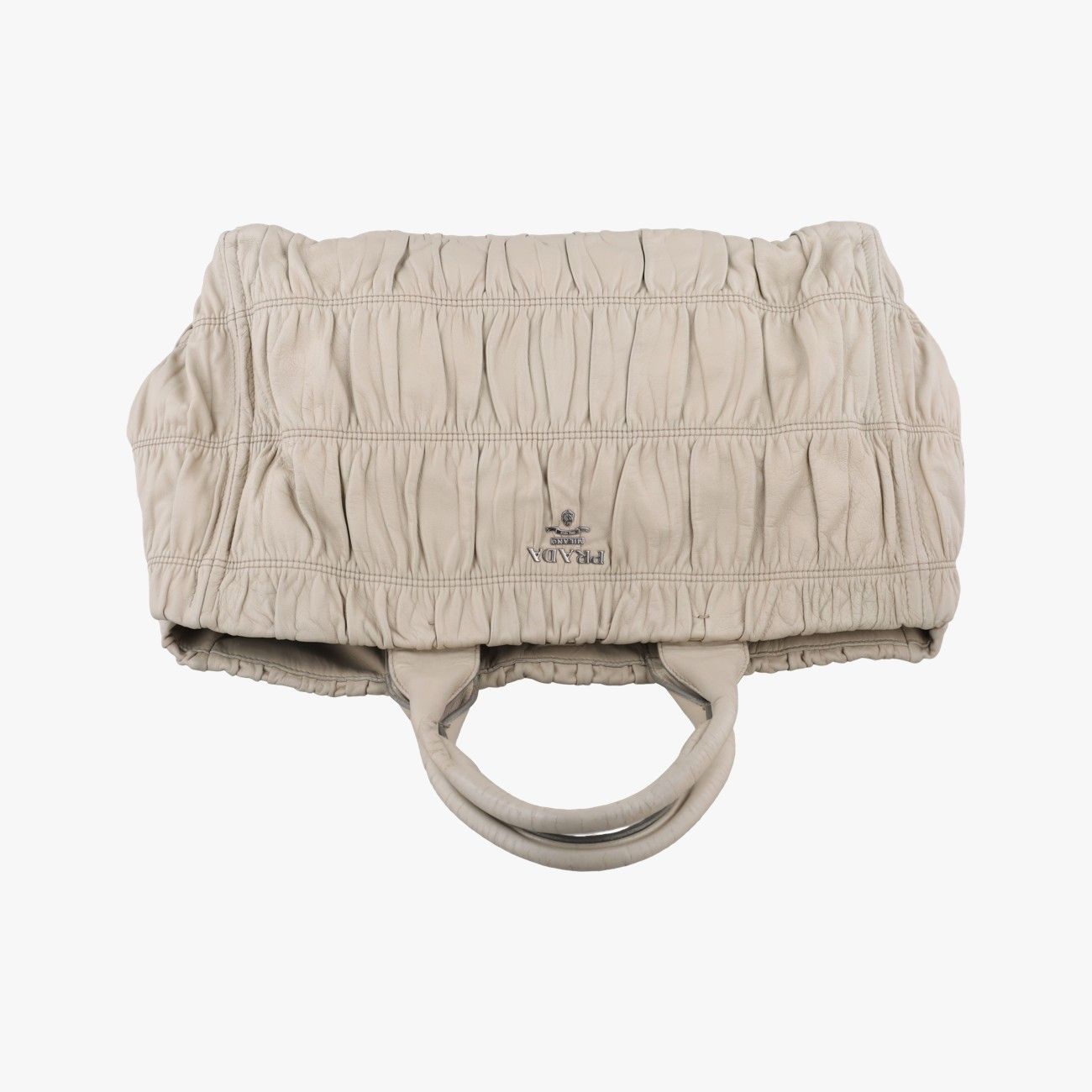 Prada Gather Beige Nappa Leather — view 8