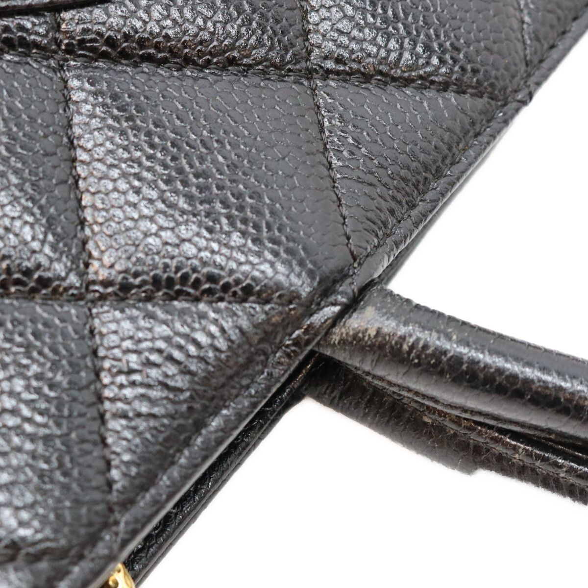 Chanel Black Caviar Medallion Tote Bag — view 8