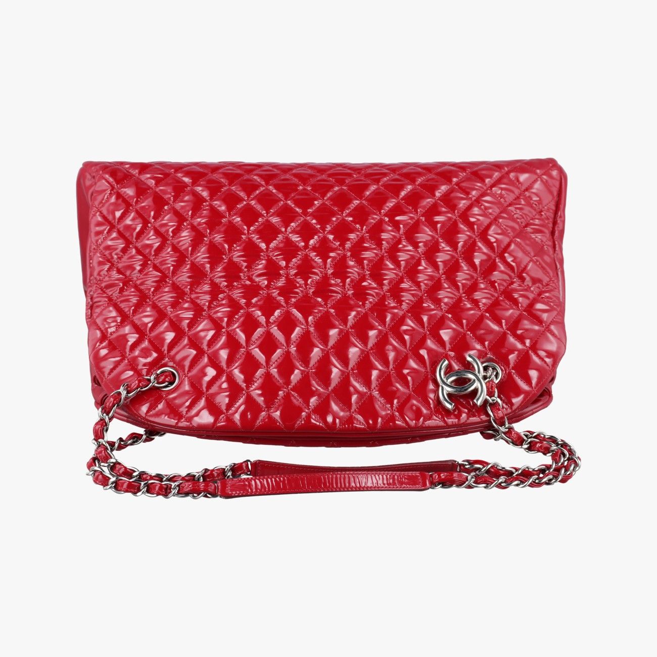 Chanel Mademoiselle Bowling Red Patent — view 8