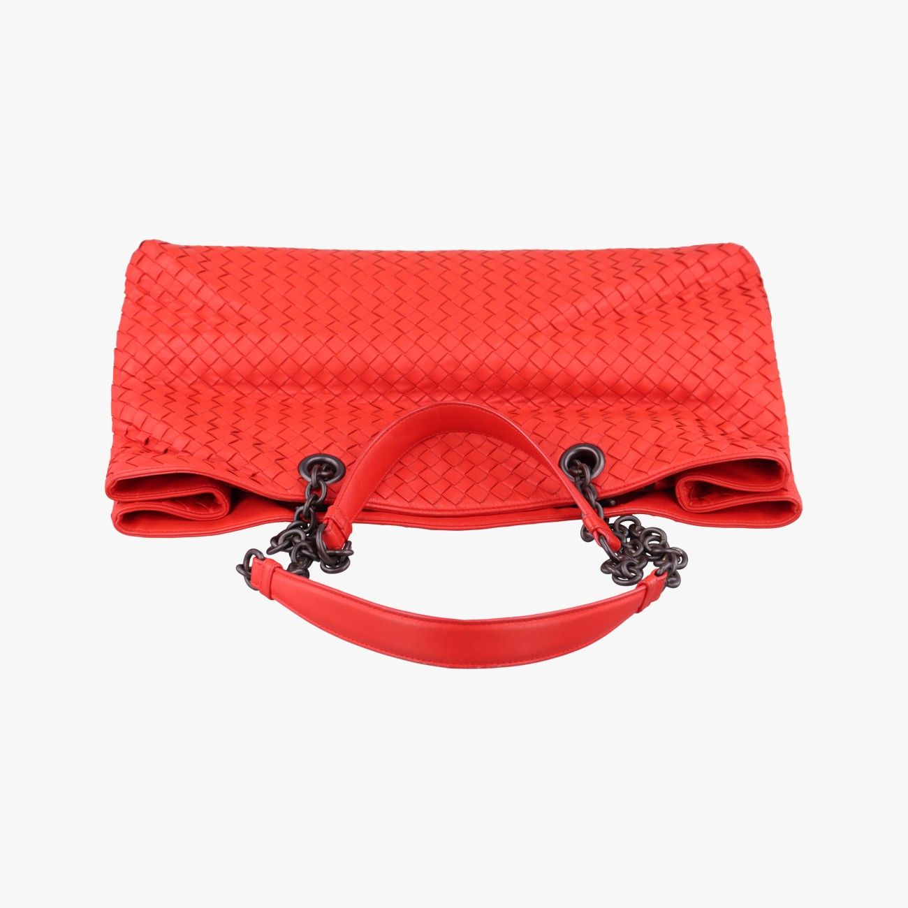 Bottega Veneta Intrecciato Red Lambskin — view 8