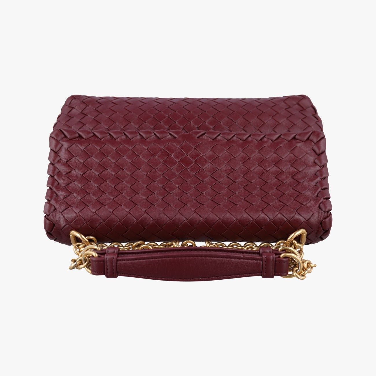 Bottega Veneta Intrecciato Olympia Wine Red Lambskin — view 8