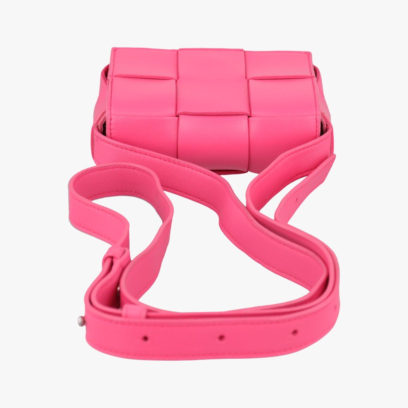 Bottega Veneta Candy Cassette Pink Lambskin Shoulder Bag — view 8