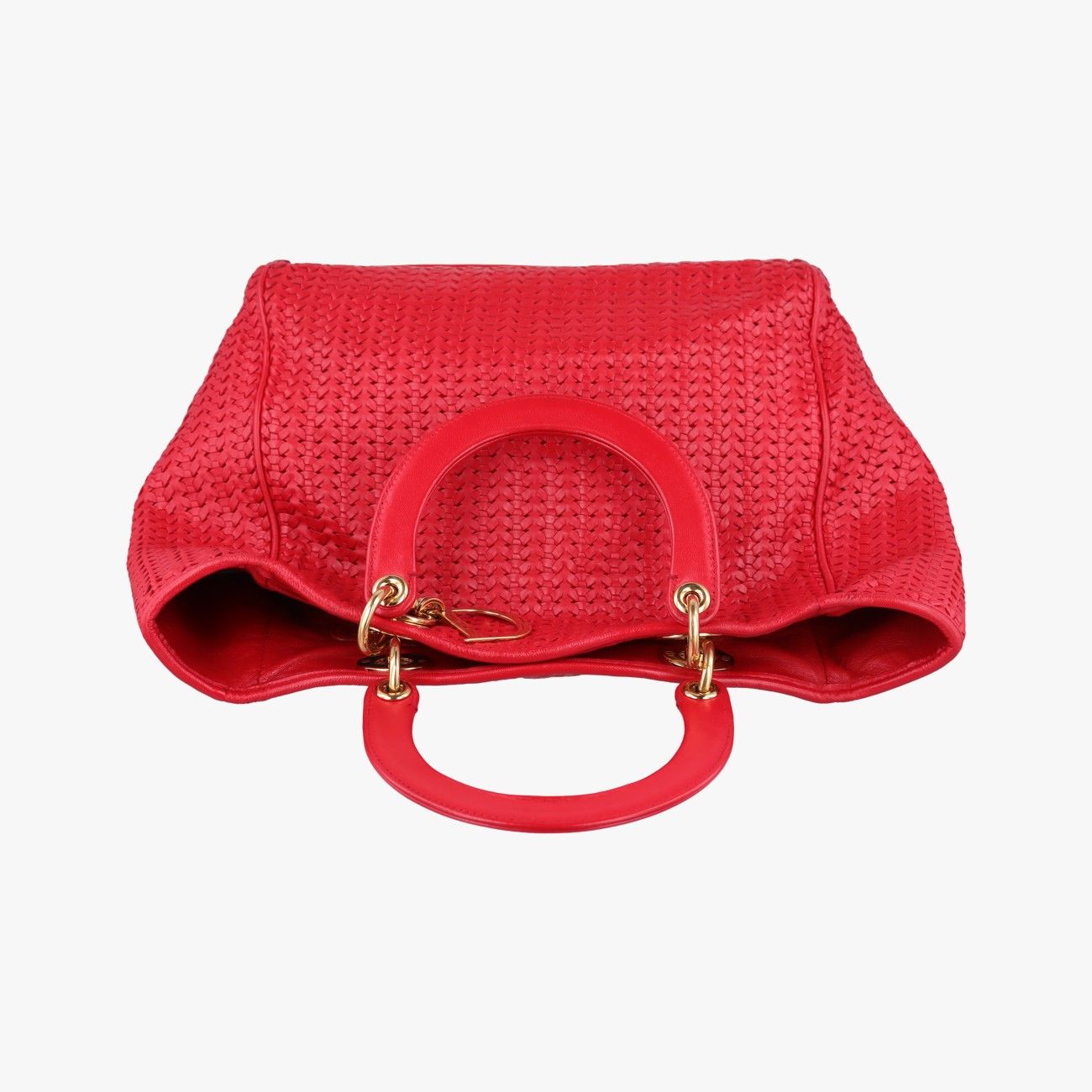 Dior Soft Lady Red Lambskin Handbag — view 8