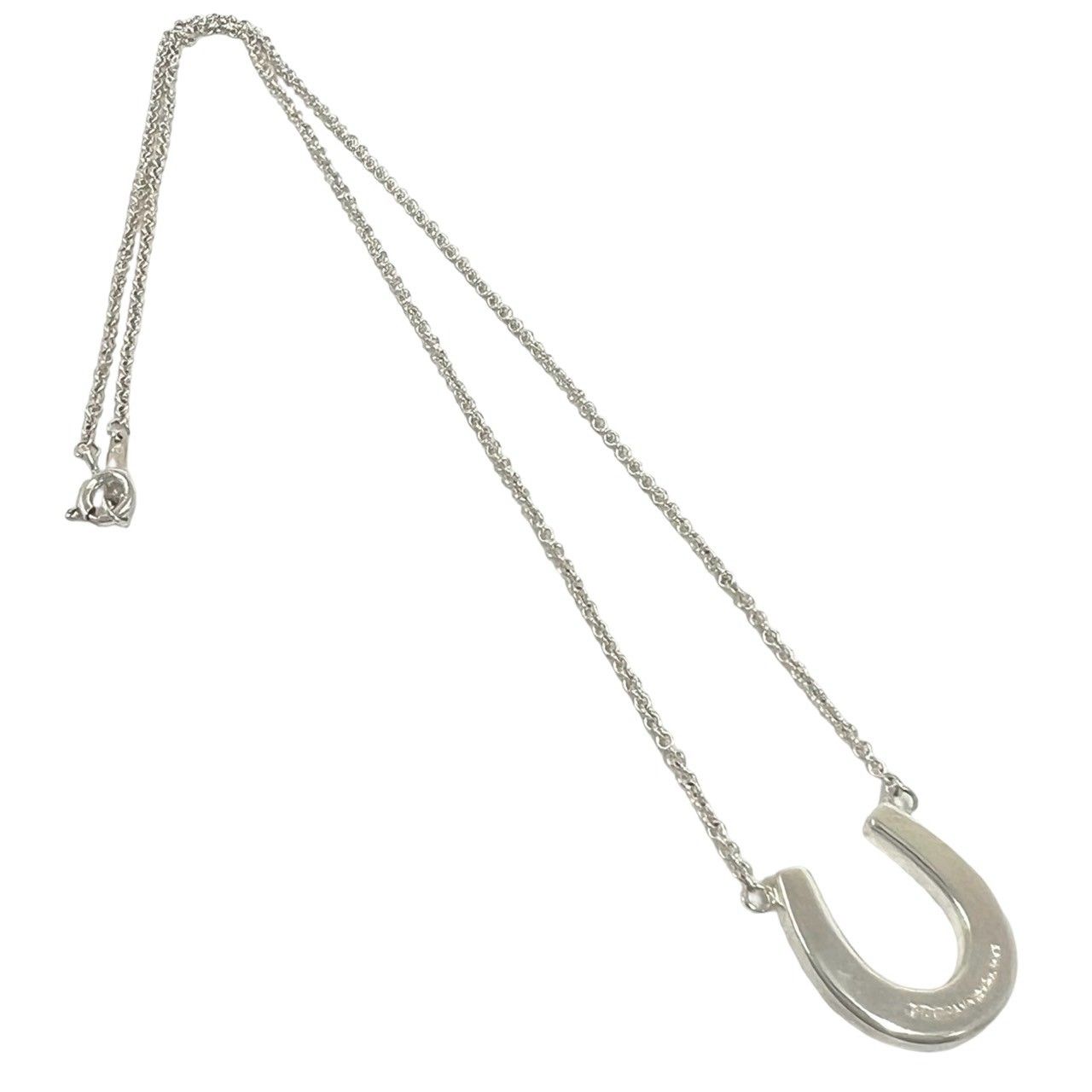 Tiffany & Co Vintage Horseshoe Necklace 925 Sterling Silver Pendant — view 6