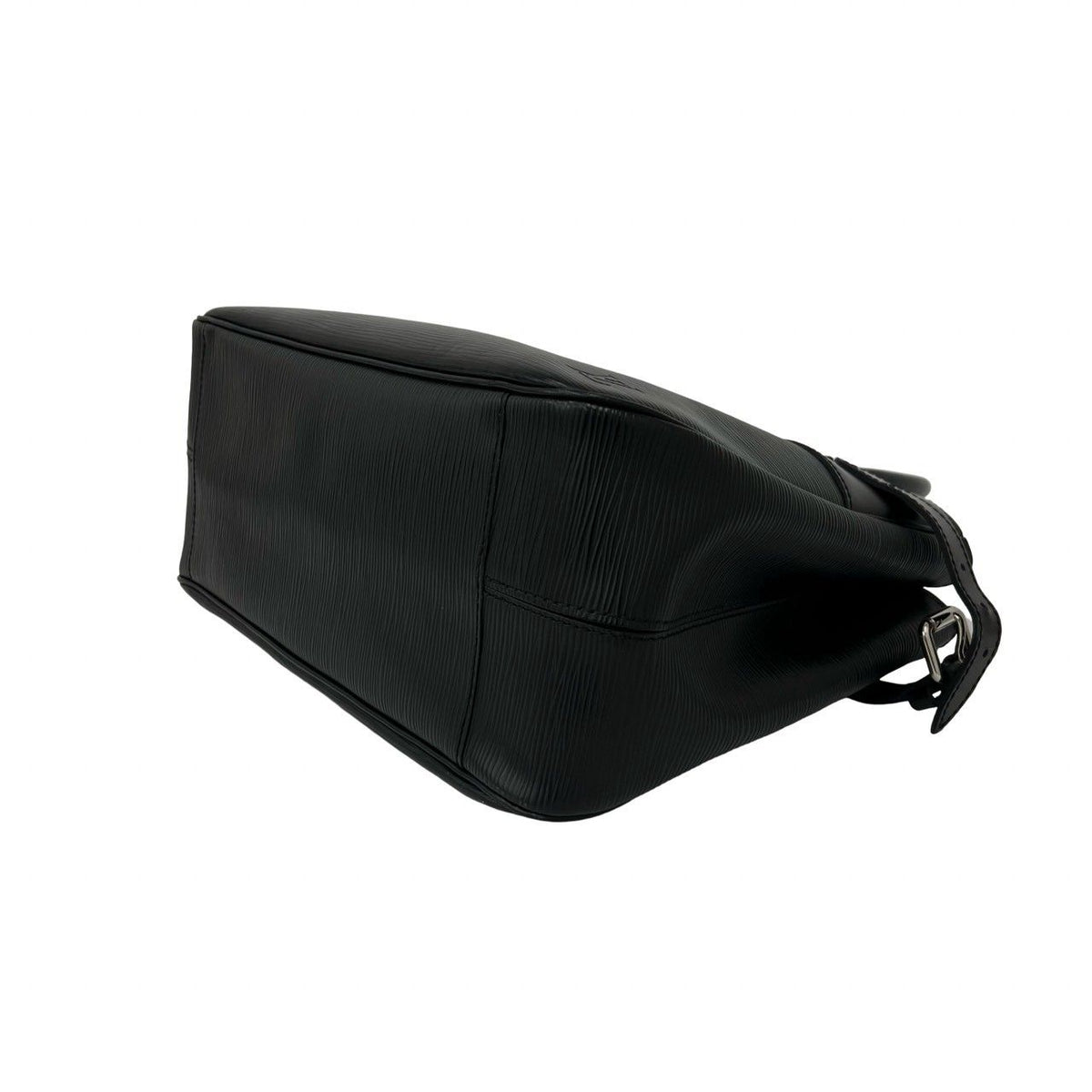 Louis Vuitton Passy PM Logo Epi Leather Tote Bag Black — view 8