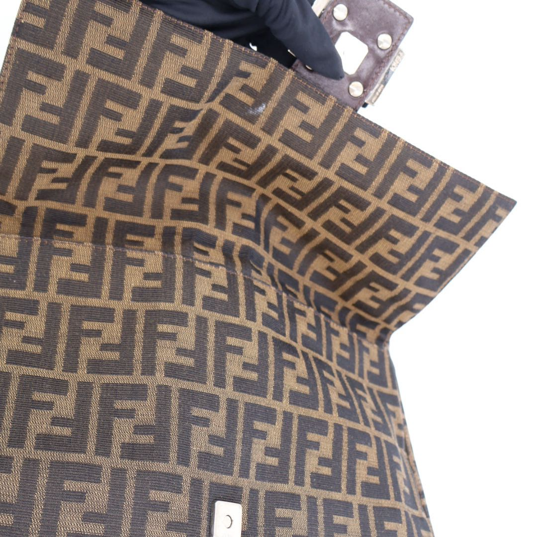 Fendi Zuccaman Mawan Shoulder Bag — view 8