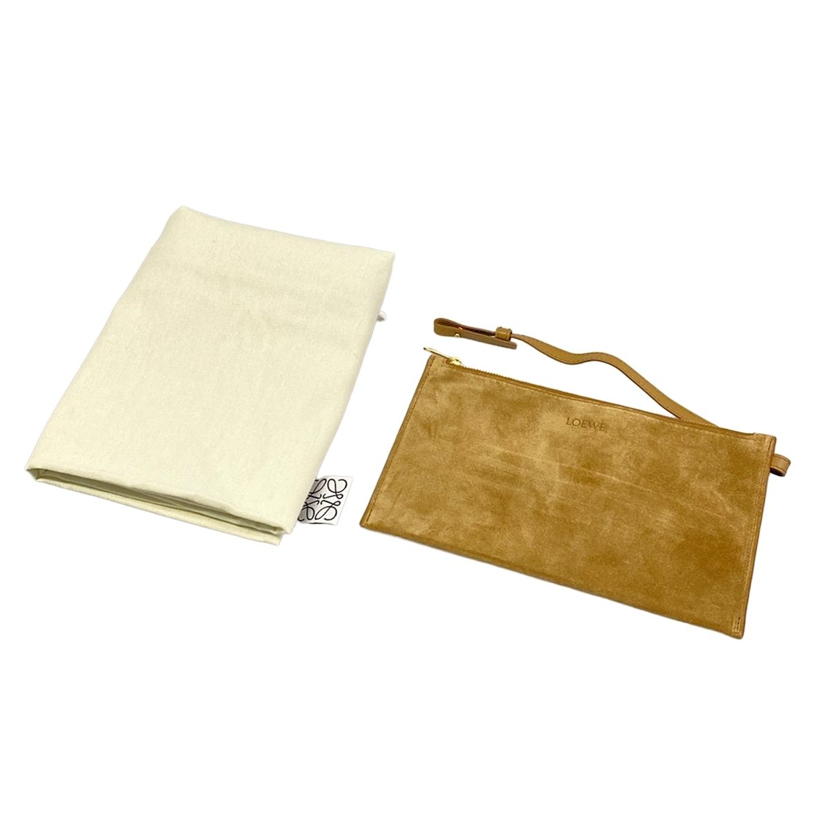 Loewe Tote Bag Puzzle Fold Medium Taupe — view 8
