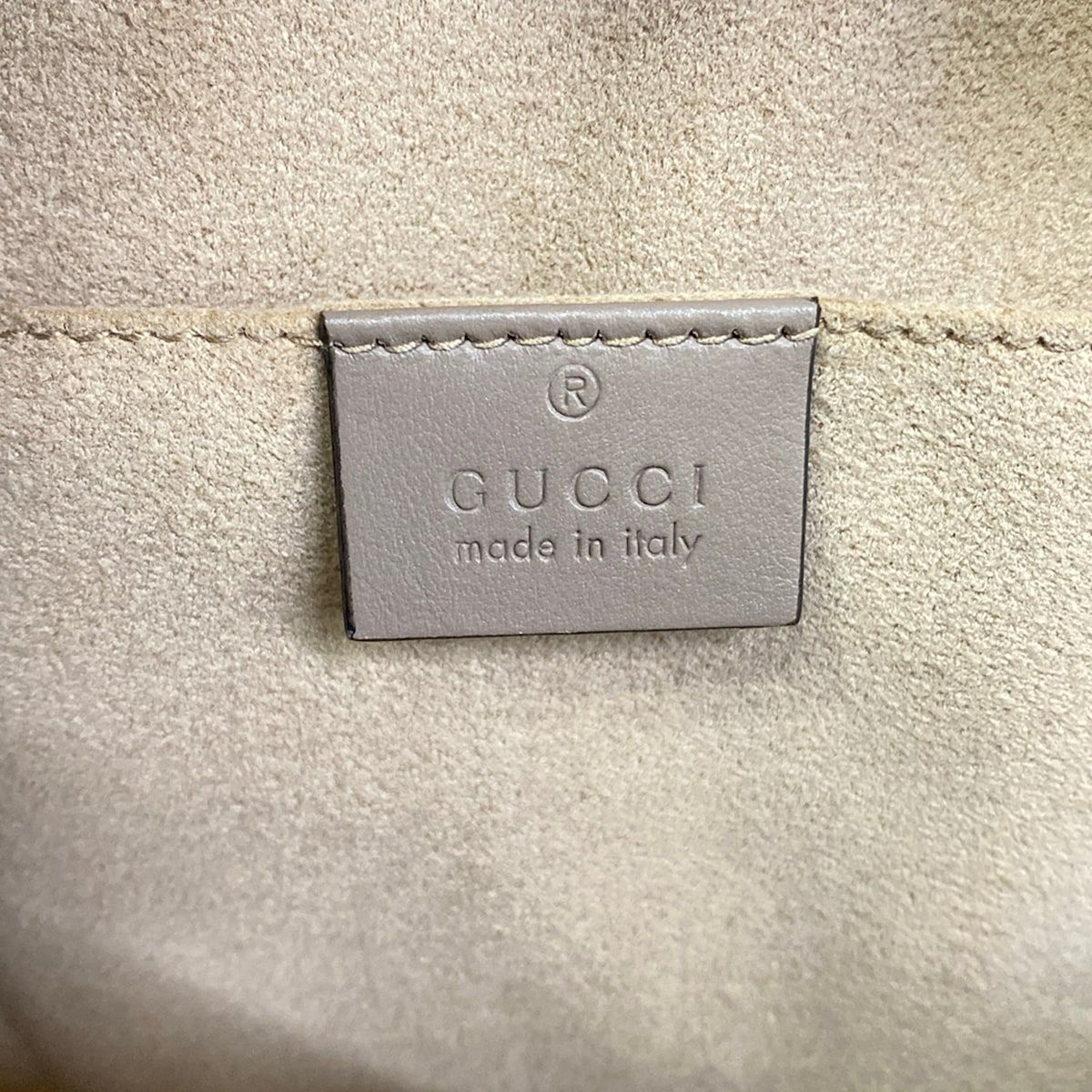 Gucci Backpack GG Marmont Pink Beige Leather — view 8