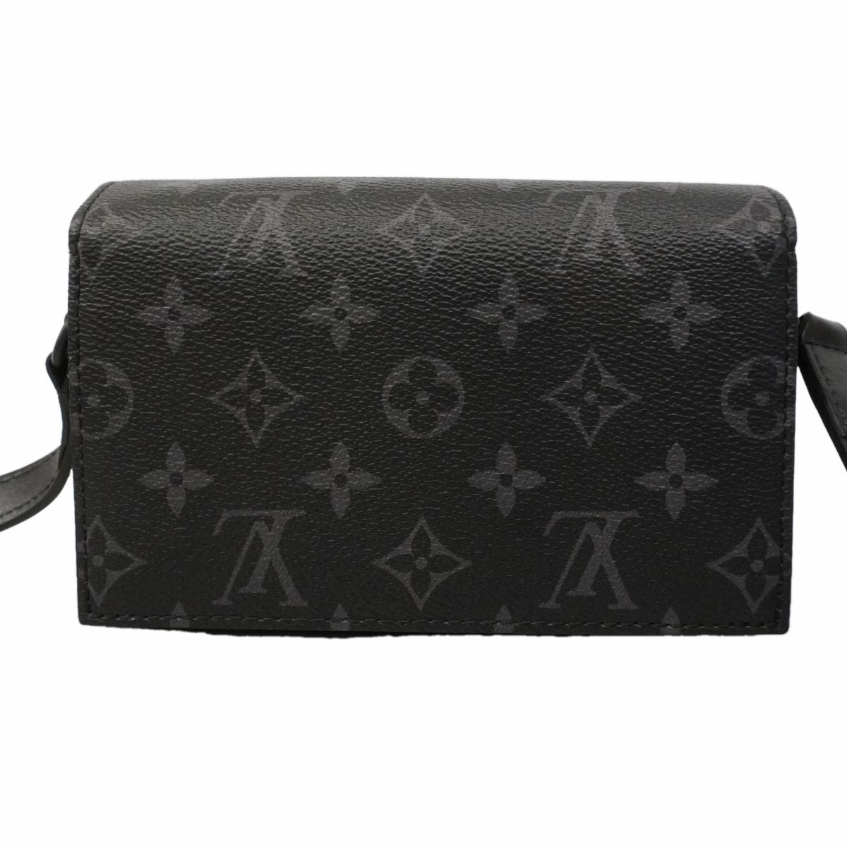 Louis Vuitton Shoulder Bag Monogram Eclipse Steamer Wearable Wallet Black — view 7
