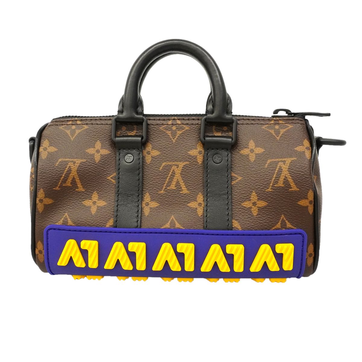 Louis Vuitton Handbag Monogram LV Rubber Keepall XS Brown 2-Way Bag — view 8