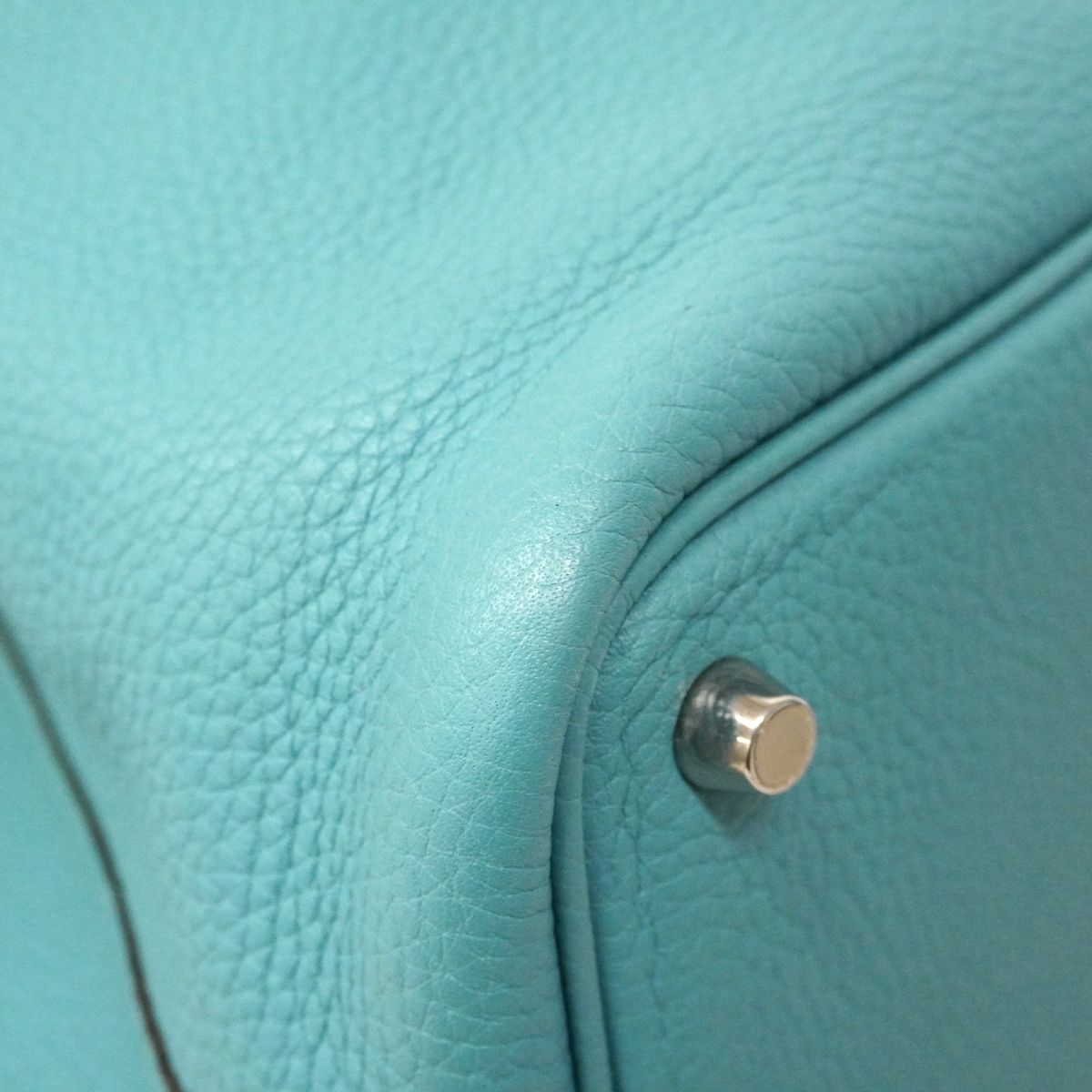 Hermes Handbag Picotin Lock PM Taurillon Clemence Blue Ator Silver — view 8