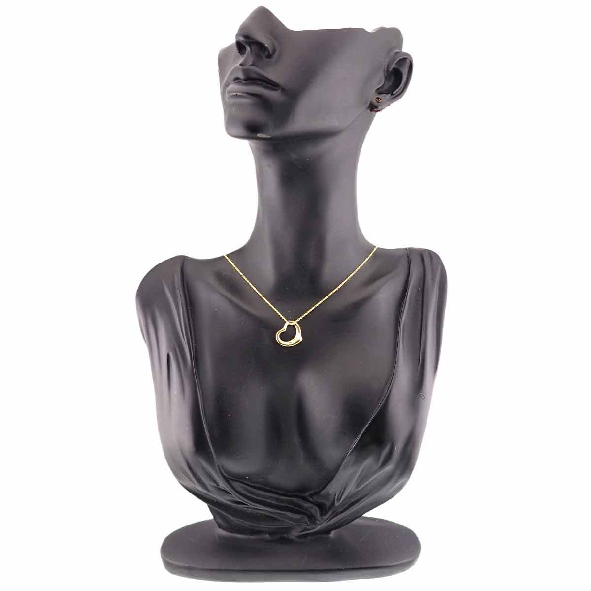 Tiffany & Co Open Heart Necklace 40 18K Yellow Gold — view 7