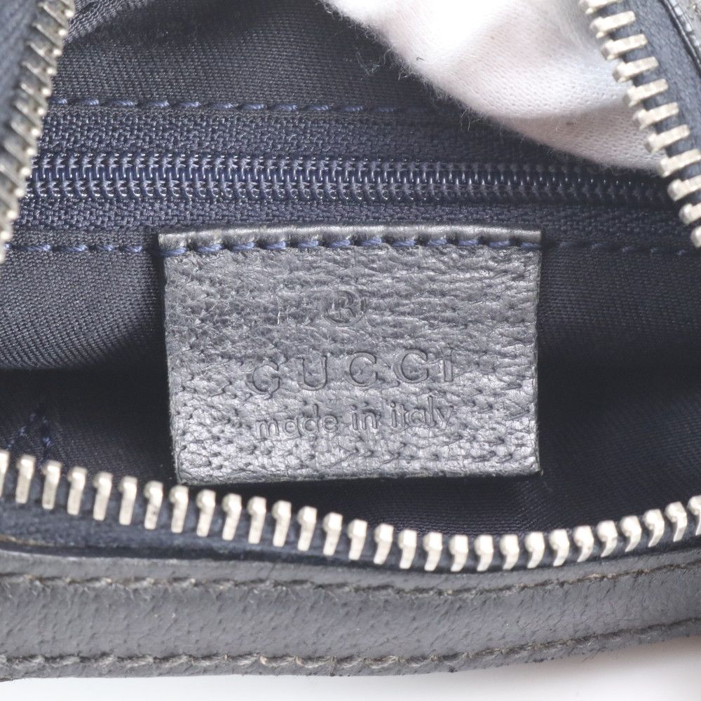 Gucci GG Canvas Sherry Line Hobo Leather Shoulder Bag — view 8