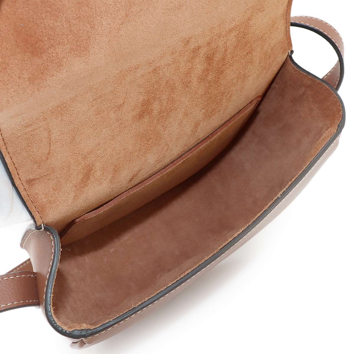 Celine Folco Cuir Triomphe Bag Shoulder Leather Tan Gold — view 8