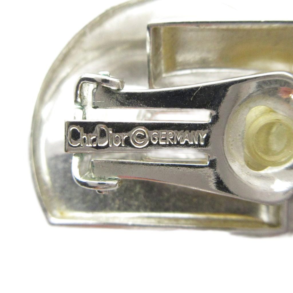 Dior Earrings Clip on Logo Silver — view 4