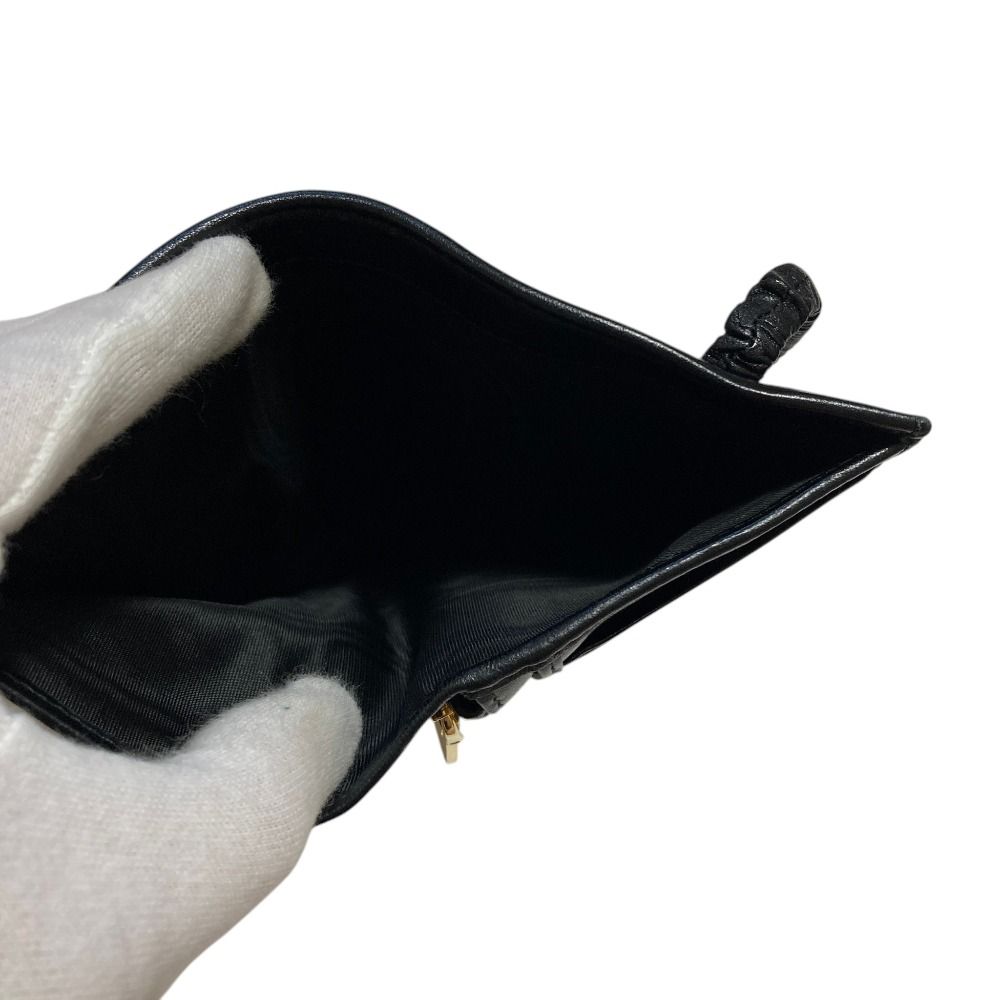 Miu Miu Leather Bifold Wallet with Band Black — view 8