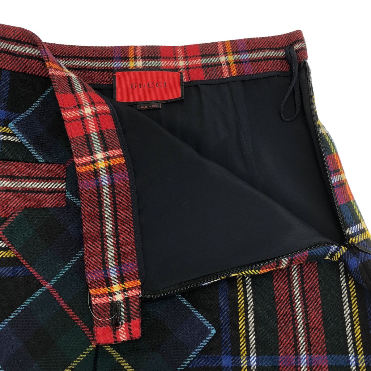 Gucci Wool Check Skirt Mix 38 — view 4